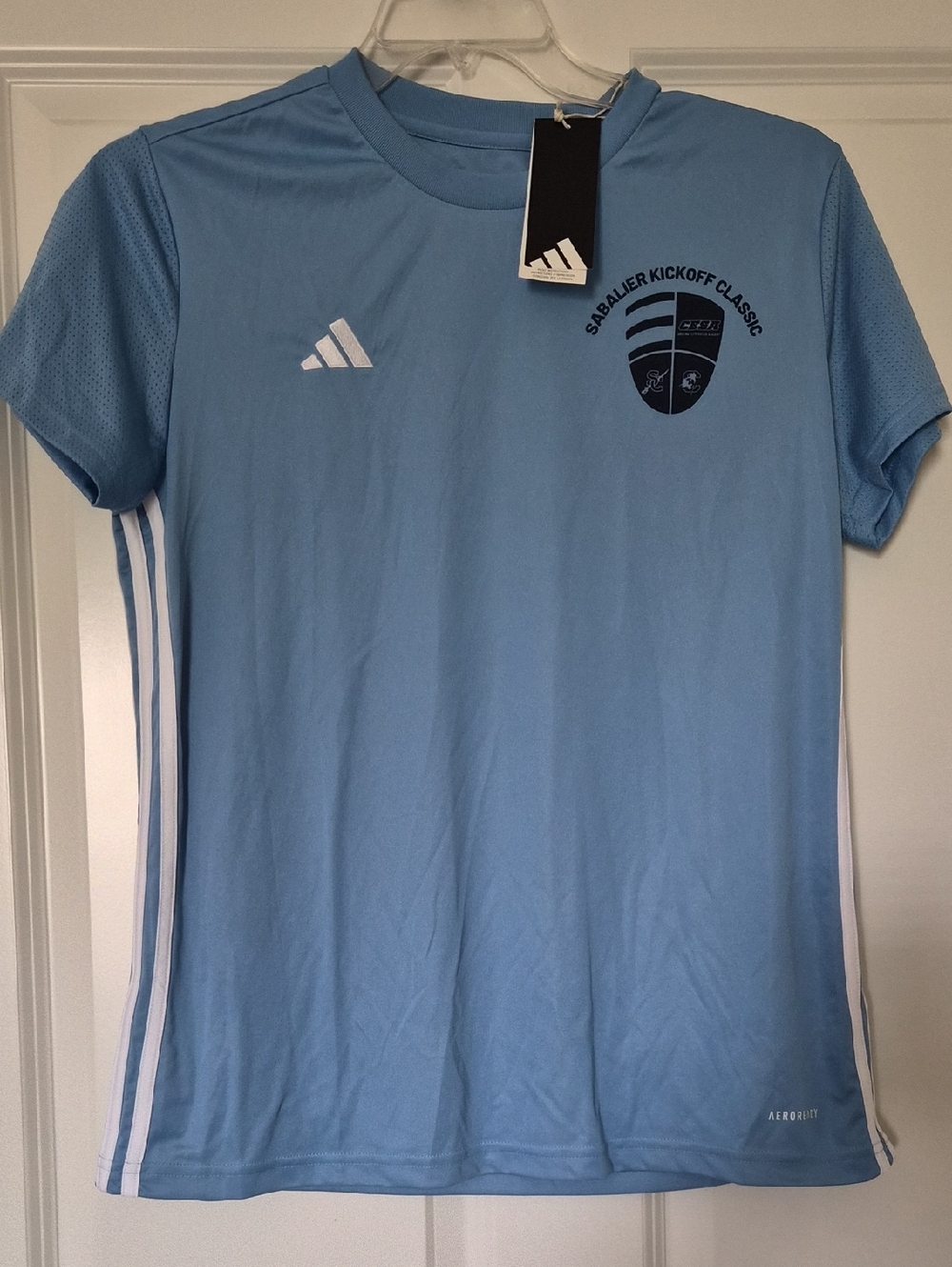 Adidas Sky Blue Soccer Jersey Sabalier Kickoff Classic